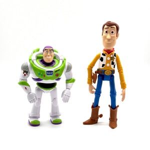 Woody and Buzz Lightyear Figures Toy Story Disney Pixar Mattel
